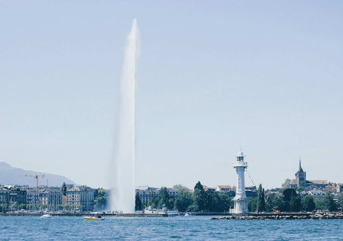La rade de Genève et le Jet d’eau